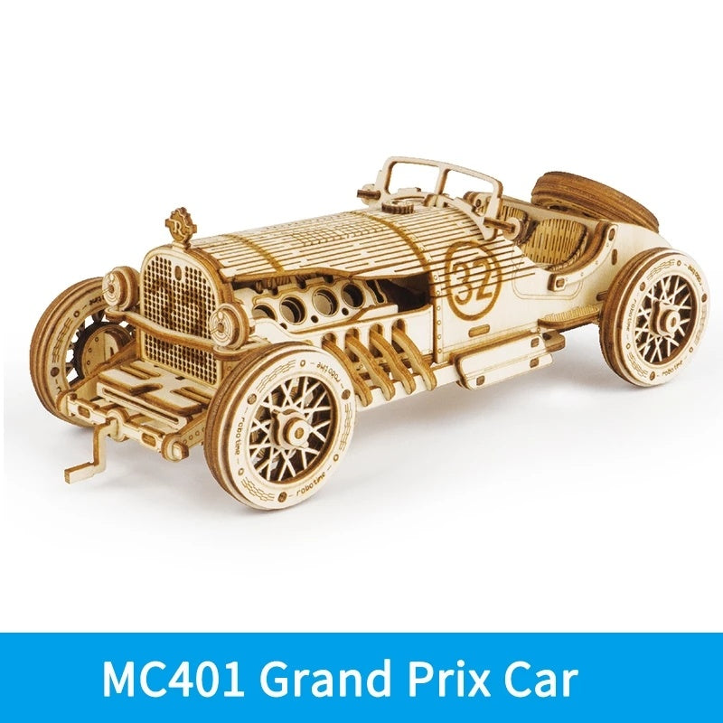 Robotime 3D Wooden Puzzle Steam Train – DIY Mechanical Prime Express Model Toy