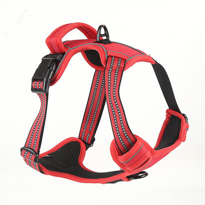 No-Pull Reflective Dog Harness – Breathable Adjustable Pet Vest