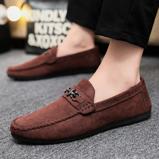 Waterproof Leather Men’s Loafers – Casual Slip-On Sports Shoes