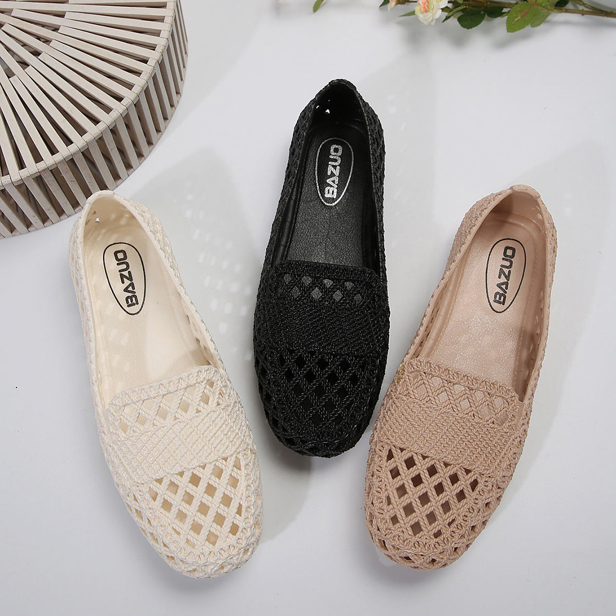 Women’s Mesh Breathable Flats – Lightweight Casual Summer Shoes