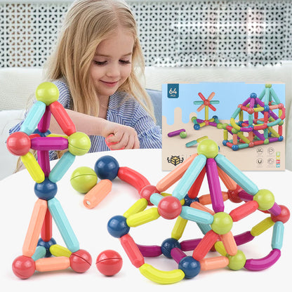 Magnetic Stick Building Blocks – STEM Educational Construction Toy for Kids