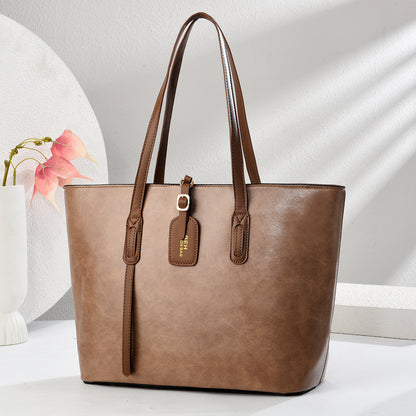 Leather Pattern Shoulder Messenger Bag – Versatile Women’s Handbag & Tote