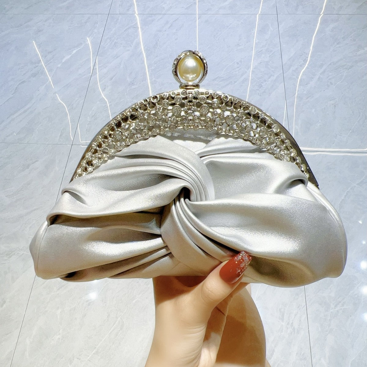 Luxury Diamond-Studded Clutch Mini – Evening & Party Wear Bag