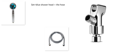 360° Rotating High Pressure Shower Head with Fan – Water Saving Spa Spray Nozzle