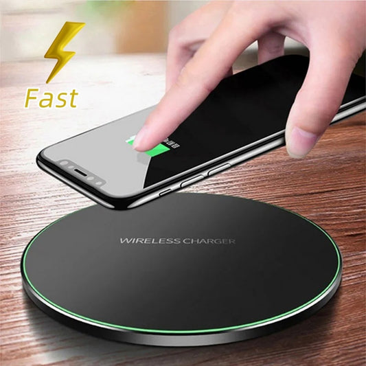 Fast Wireless Charger Pad – Universal Qi Charging Dock for iPhone & Samsung