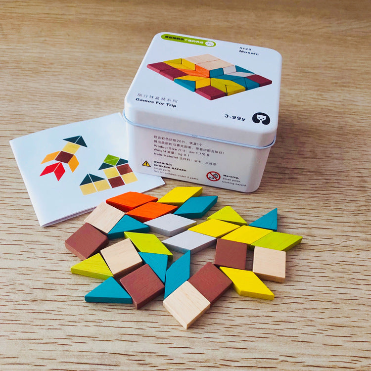 Tangram Puzzle Toy – Early Childhood Cognitive Learning Blocks for Kids