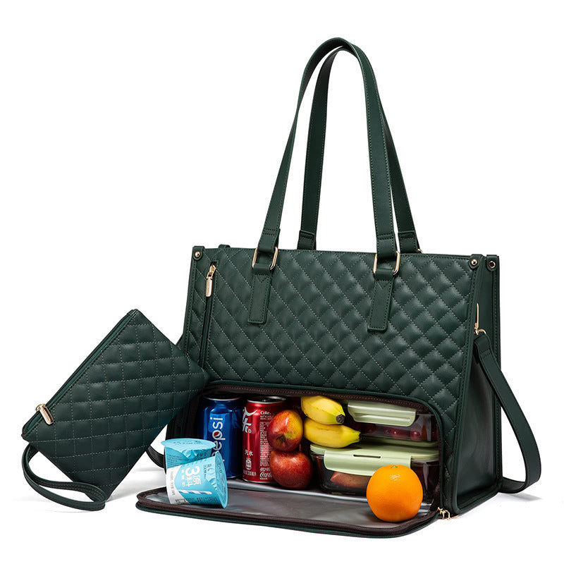 Women’s Insulated Tote Bag – Fashion Lunch Bag & Laptop Handbag