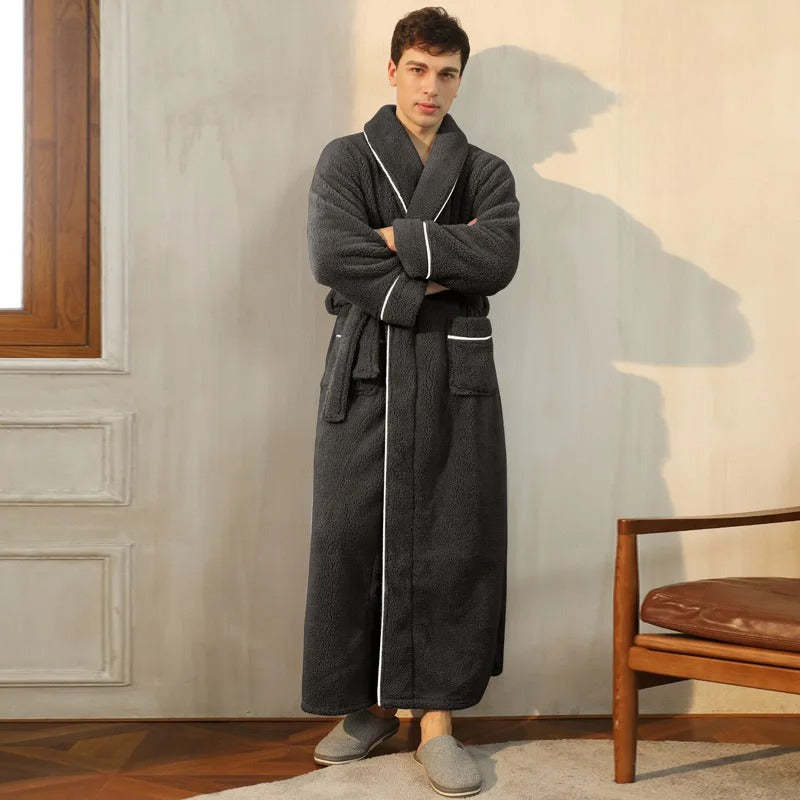 Women’s Plus Size Plush Bathrobe – Warm Winter Lounge Wear