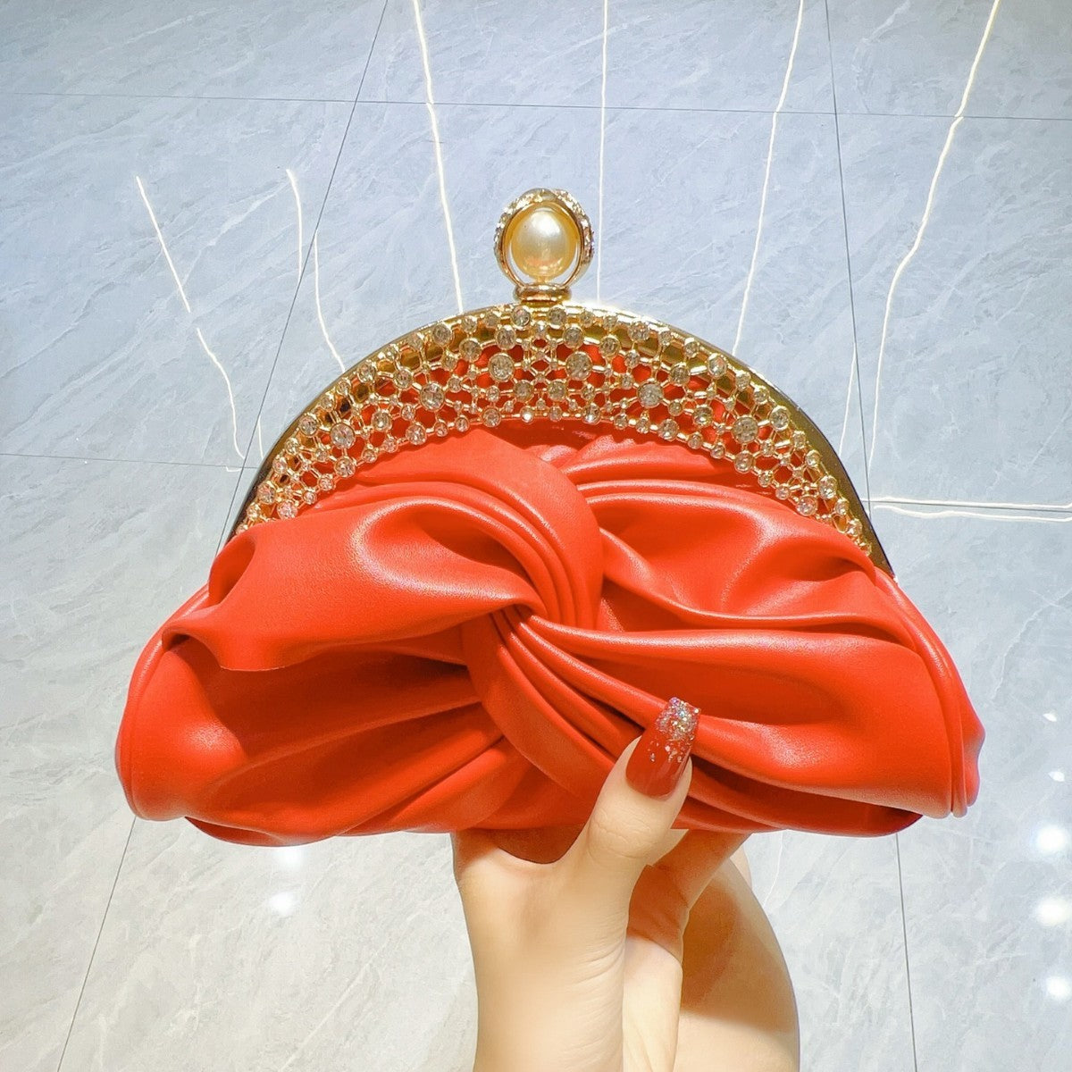 Luxury Diamond-Studded Clutch Mini – Evening & Party Wear Bag