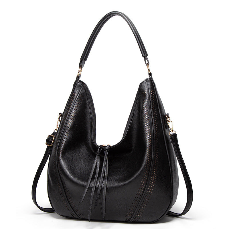 Women’s Casual Tassel Shoulder Bag – Large Capacity Everyday Tote