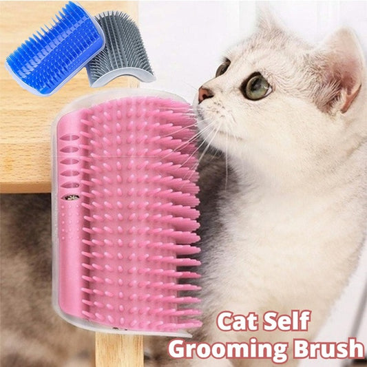 Cat Self-Grooming Brush – Wall Corner Rubbing & Massaging Tool