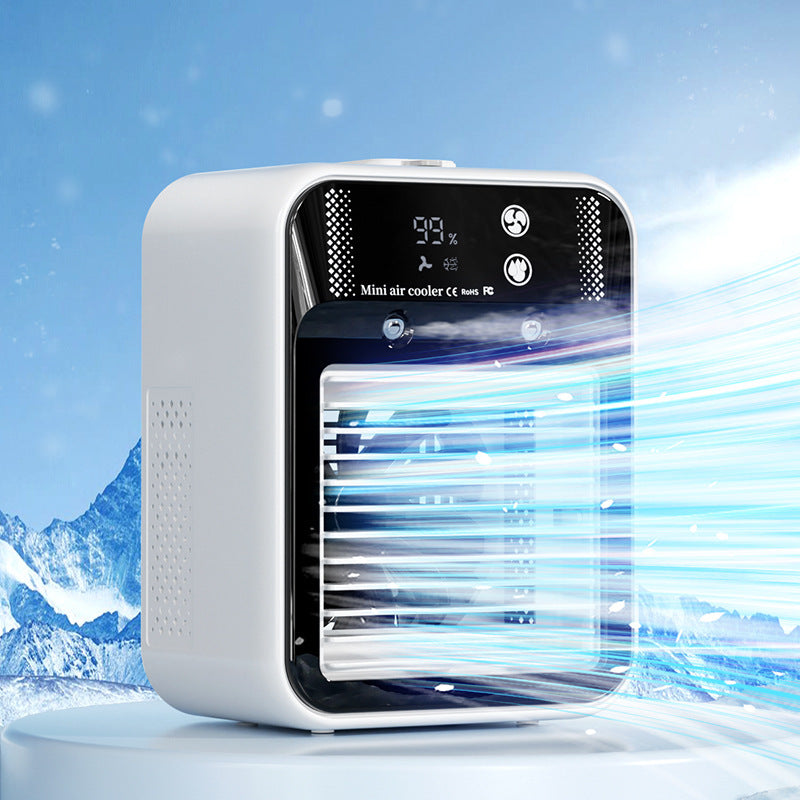 Portable Mini Air Conditioner – Air Cooler Fan & Humidifier for Room, Office & Car