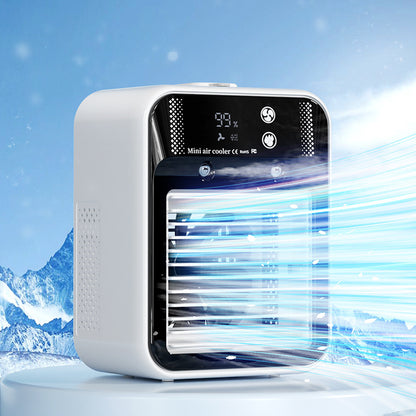 Portable Mini Air Conditioner – Air Cooler Fan & Humidifier for Room, Office & Car