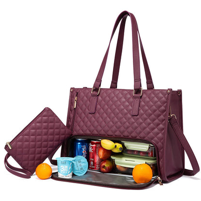 Women’s Insulated Tote Bag – Fashion Lunch Bag & Laptop Handbag