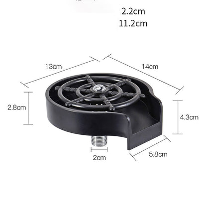 High-Pressure Cup Washer for Sink – Automatic Faucet Attachment for Mugs, Bottles & Glasses