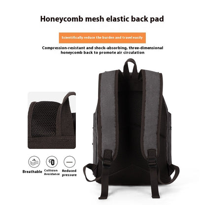 Retro Men’s Canvas Backpack – Vintage Laptop & Travel Bag