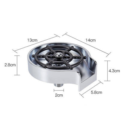 High-Pressure Cup Washer for Sink – Automatic Faucet Attachment for Mugs, Bottles & Glasses