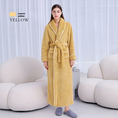 Women’s Plus Size Plush Bathrobe – Warm Winter Lounge Wear