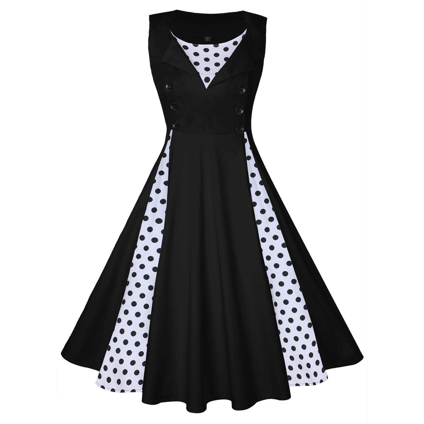 Women’s Retro Hepburn Style Swing Dress – Elegant Waist-Tight Vintage Party Wear