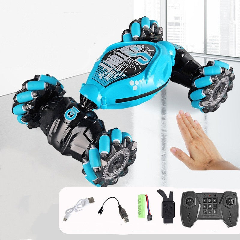 Gesture Sensing RC Transforming Car – 360° Twisting Drift Remote Control Stunt Vehicle with Wrist Watch Control