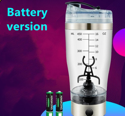 USB Electric Shaker Cup – Rechargeable Protein Shake & Coffee Mixer Bottle