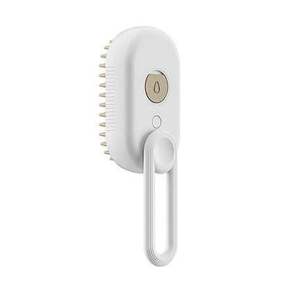 3-in-1 Cat & Dog Steam Grooming Brush – Electric Pet Hair Removal & Massage Comb