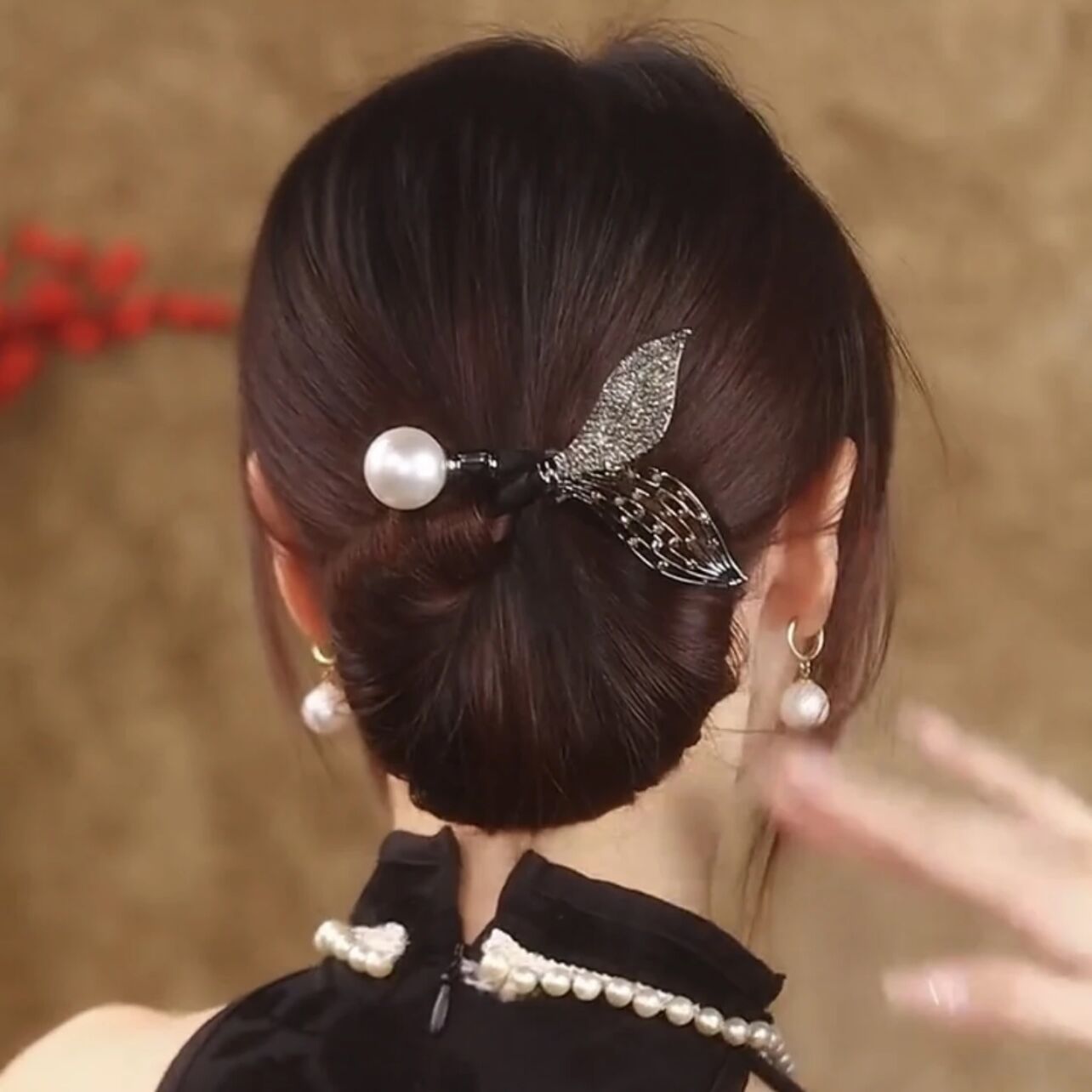 Collection 5 - Elegant Camellia Hair Pin, Fishtail Stick & Updo Bun Maker