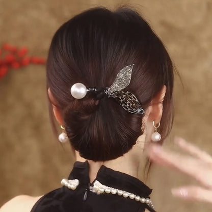 Collection 5 - Elegant Camellia Hair Pin, Fishtail Stick & Updo Bun Maker