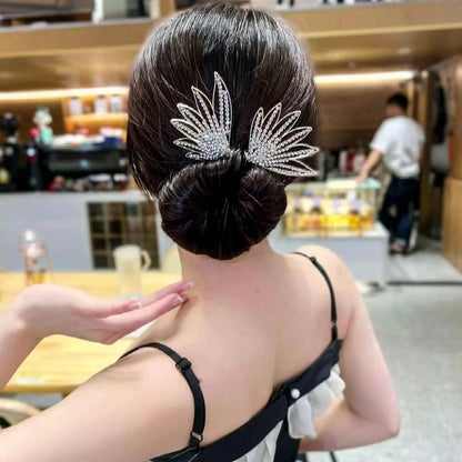 Collection 5 - Elegant Camellia Hair Pin, Fishtail Stick & Updo Bun Maker