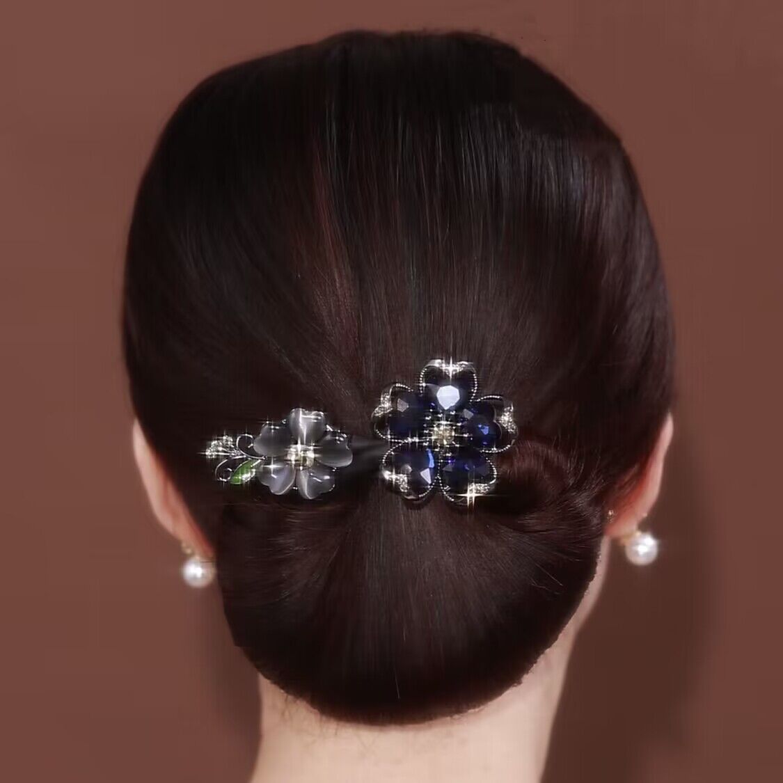 Collection 5 - Elegant Camellia Hair Pin, Fishtail Stick & Updo Bun Maker
