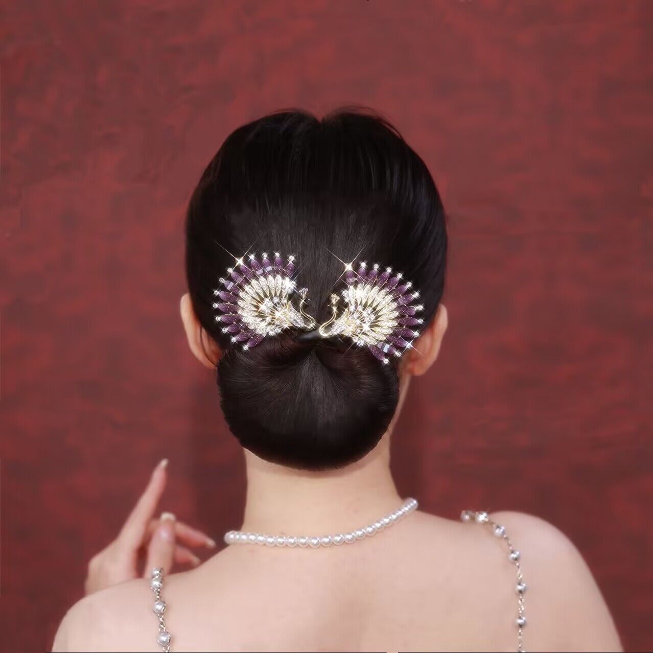 Collection 5 - Elegant Camellia Hair Pin, Fishtail Stick & Updo Bun Maker