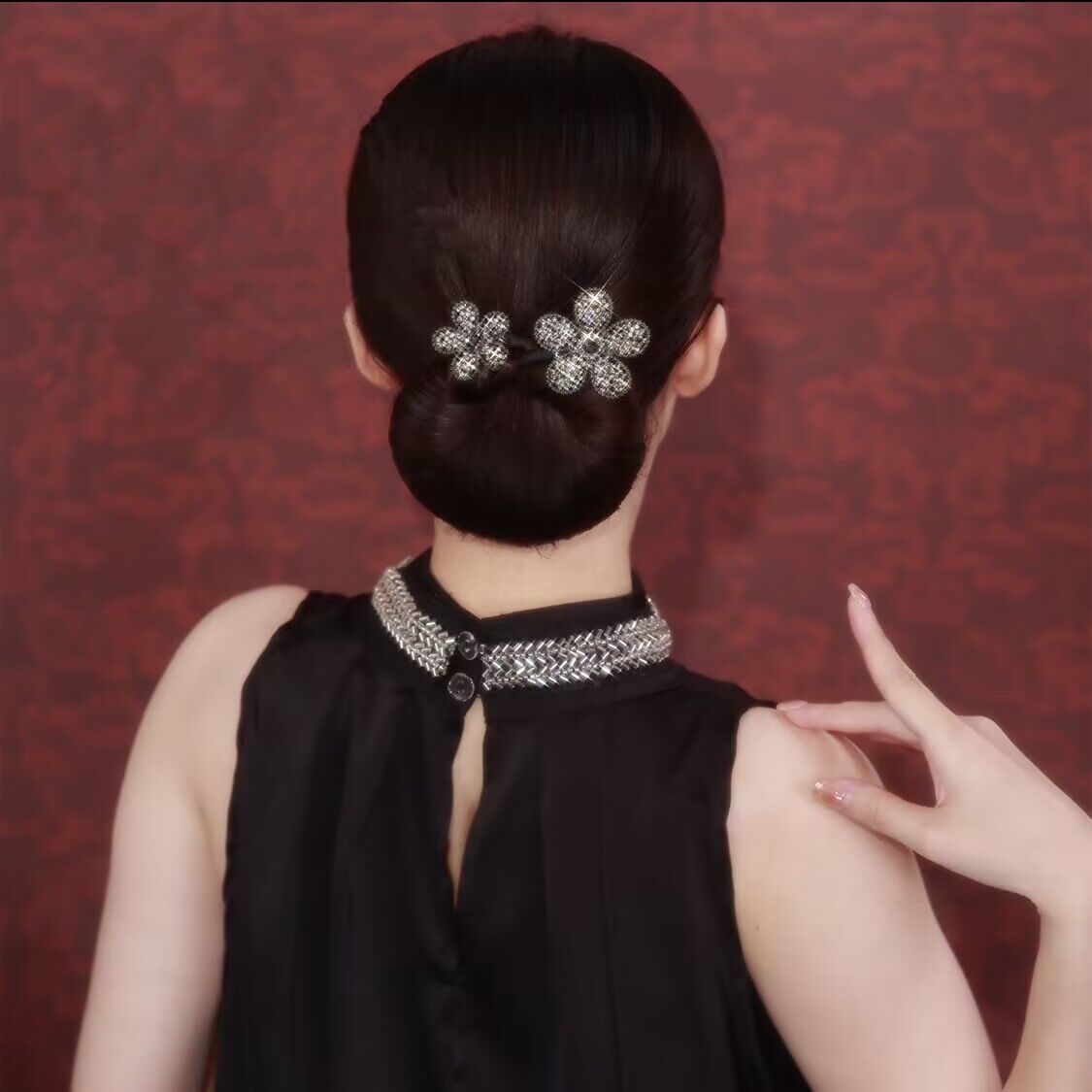 Collection 5 - Elegant Camellia Hair Pin, Fishtail Stick & Updo Bun Maker