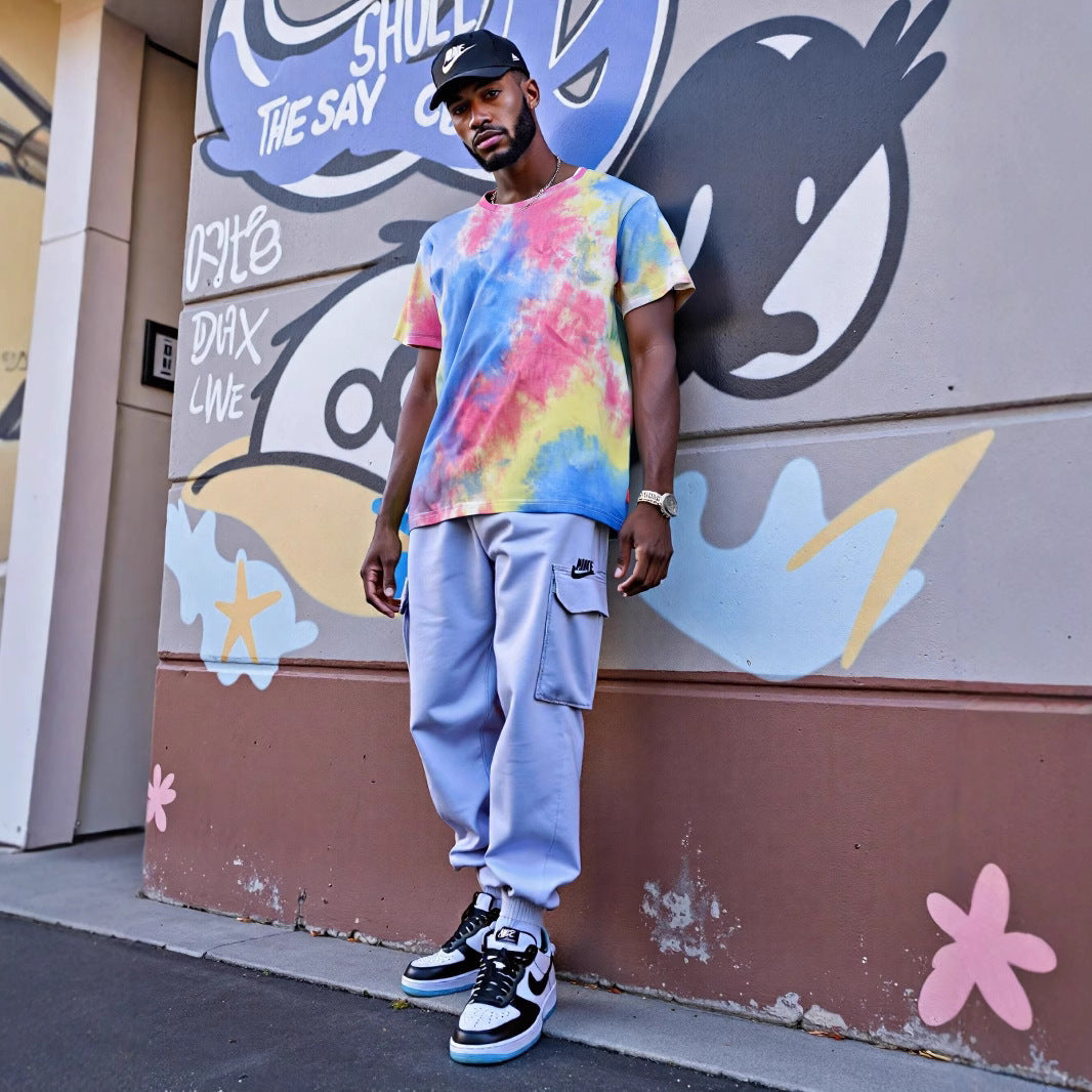 Abstract Printed Cotton T-Shirt