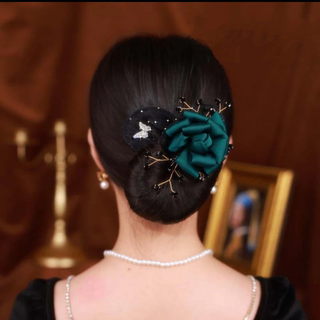 Collection 5 - Elegant Camellia Hair Pin, Fishtail Stick & Updo Bun Maker