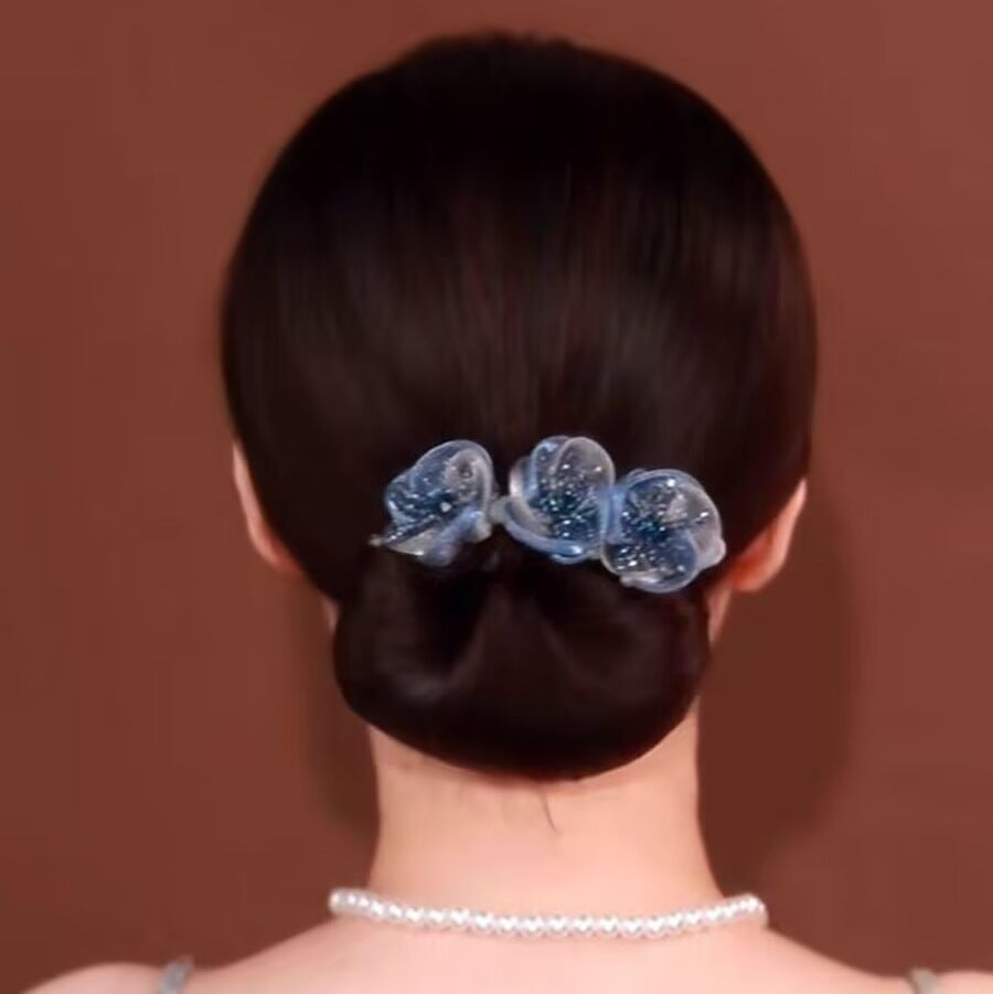 Collection 5 - Elegant Camellia Hair Pin, Fishtail Stick & Updo Bun Maker