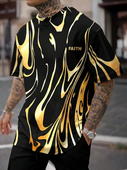 3D Printed Abstract T-Shirt