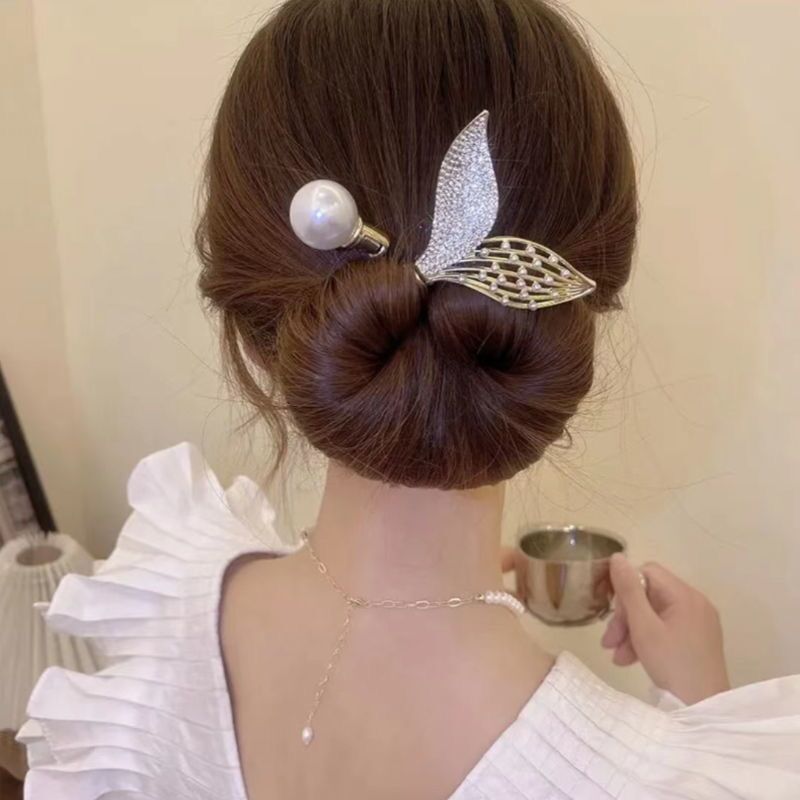 Collection 5 - Elegant Camellia Hair Pin, Fishtail Stick & Updo Bun Maker