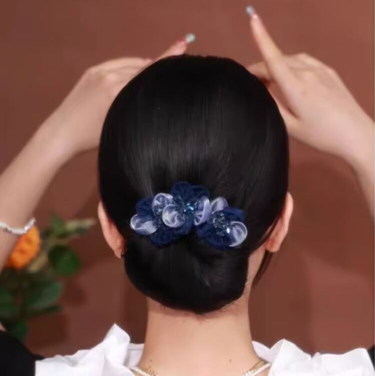 Collection 5 - Elegant Camellia Hair Pin, Fishtail Stick & Updo Bun Maker