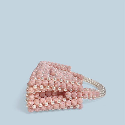 Waxberry Pearl Handmade Beaded Handbag – Luxury Evening & Party Purse