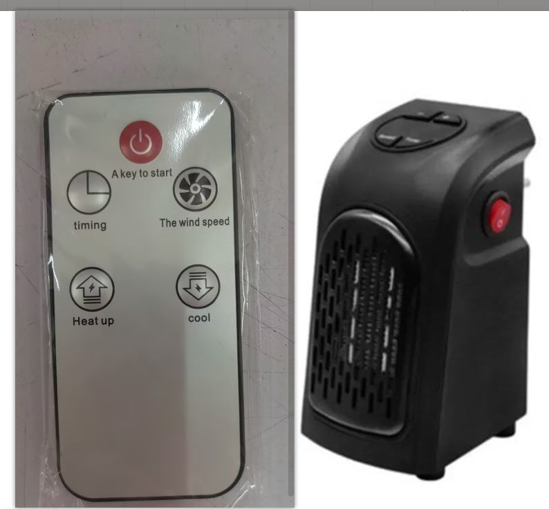 Mini Electric Room Heater Fan – Portable Plug-in Ceramic Air Warmer