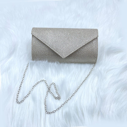 Women’s Glitter Clutch Bag – Evening Party & Dinner Shoulder Purse