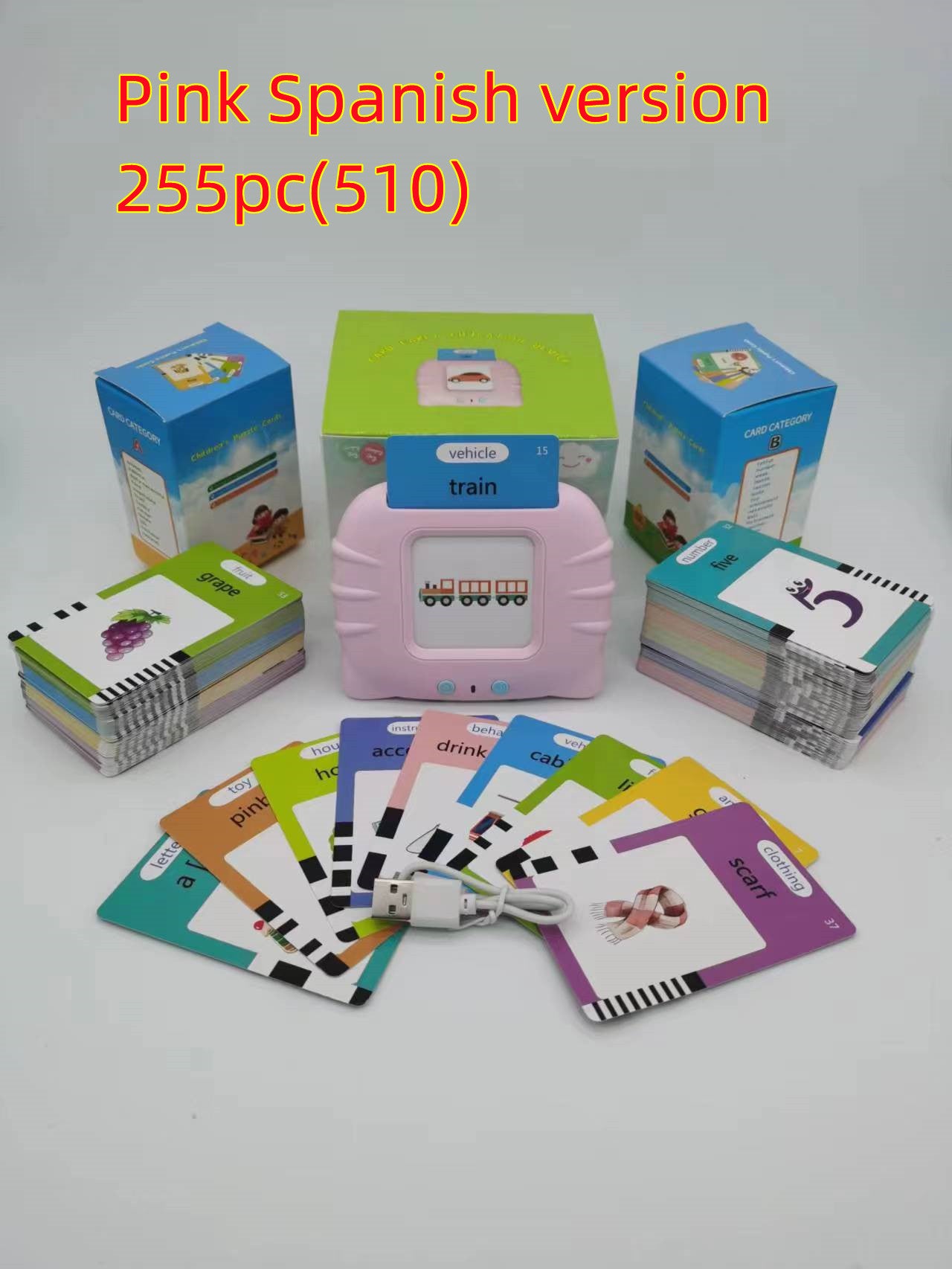 Kids Early Education English Learning Machine – Interactive Flash Card Device