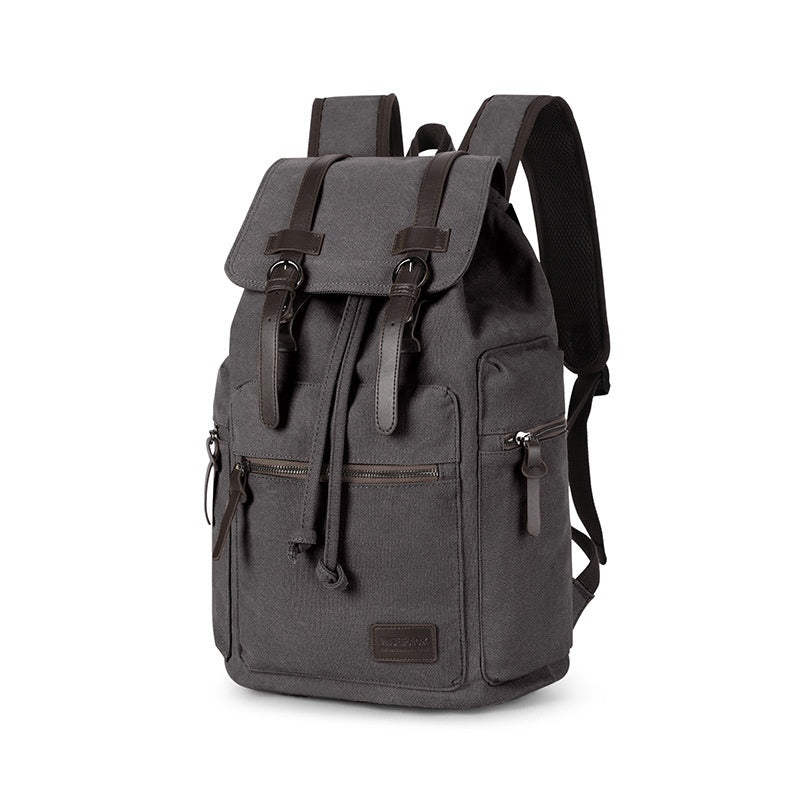 Retro Men’s Canvas Backpack – Vintage Laptop & Travel Bag