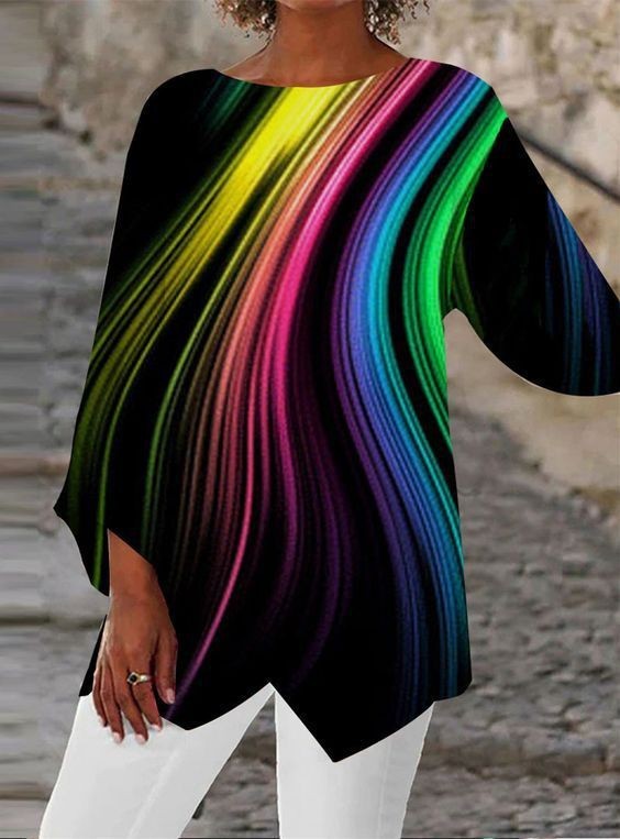 Butterfly Flying Digital Printing Women's Long-sleeved Top