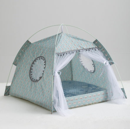 Cat Tent House – Enclosed Pet Bed for Cats & Small Pets