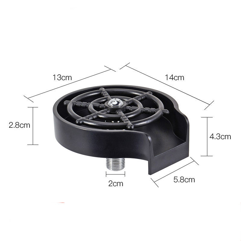 High-Pressure Cup Washer for Sink – Automatic Faucet Attachment for Mugs, Bottles & Glasses