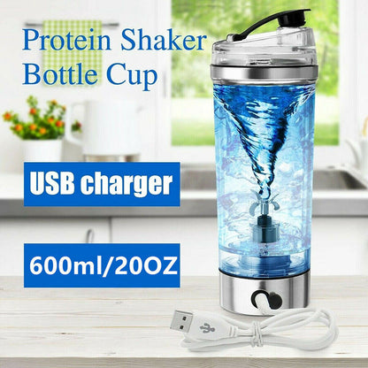 USB Electric Shaker Cup – Rechargeable Protein Shake & Coffee Mixer Bottle
