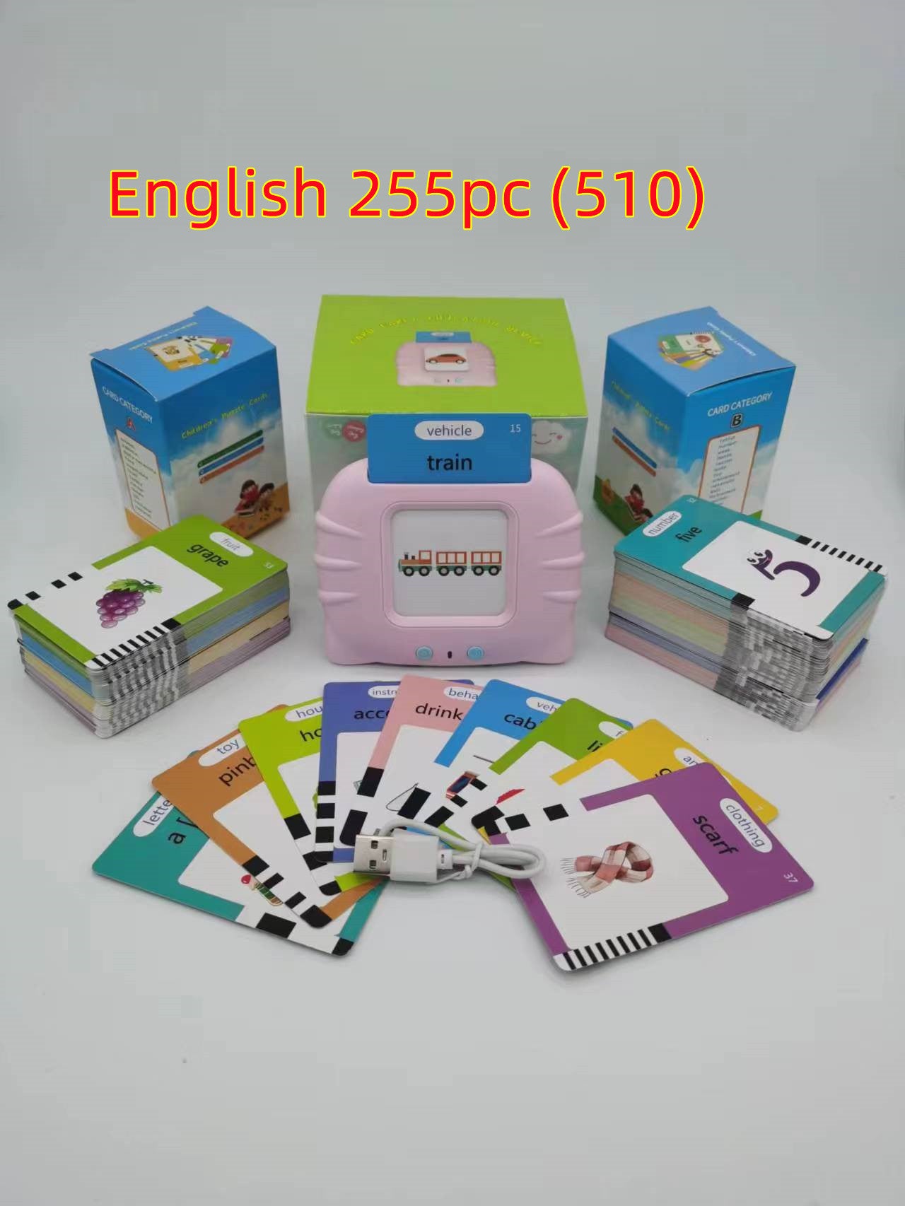 Kids Early Education English Learning Machine – Interactive Flash Card Device