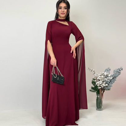 Women’s Slim-Fit Long Sleeve Maxi Dress – Elegant Bodycon Evening Party Wear