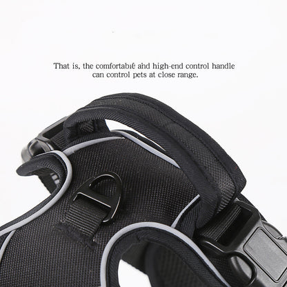 No-Pull Reflective Dog Harness – Breathable Adjustable Pet Vest